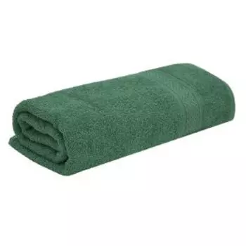 Полотенце махровое Bravo Арзон, 70х130 см, гладкокрашенное, хлопок 340г/м2, зеленый