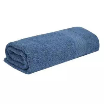 Полотенце махровое Bravo Арзон, 70х130 см, гладкокрашенное, хлопок 340г/м2, синий