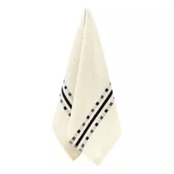 Полотенце махровое Bravo Чекерс, 70х130 см, гладкокрашенное, хлопок 380г/м2, кремовый