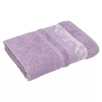 Полотенце махровое Bravo Клэр, 50х80 см, гладкокрашенное, хлопок 420г/м2, сиреневый
