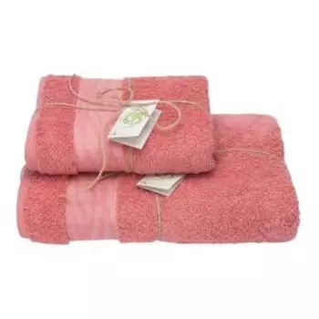 полотенце махровое CLEANELLY BASIC Care, размер 50х90см, гладкокрашенное, розовый, 460 гр/м2, 100% хлопок