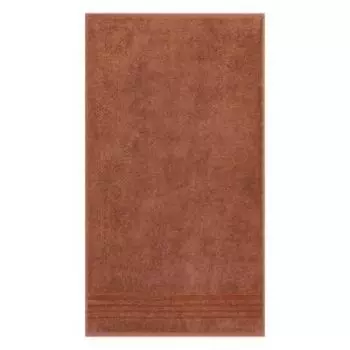 Полотенце махровое Cleanelly Basic Storia, 50х90 см, гладкокрашенное, коричневый, хлопок, 460 г/м2