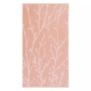Полотенце махровое Cleanelly Basic Ветки, 50х90 см, хлопок, персиковый