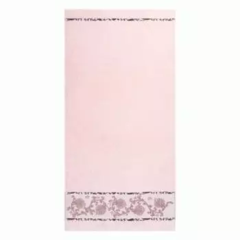 полотенце махровое CLEANELLY COLLECTION Imperiale, размер 50х100см,пестроткан.,розовый, 480 гр/м2, 100% хлопок