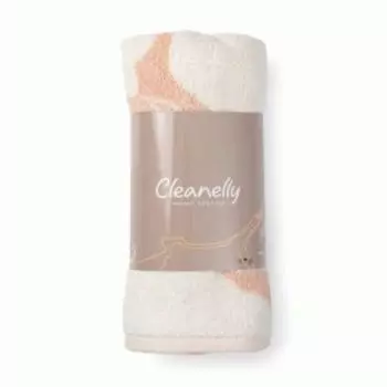 Полотенце махровое Cleanelly Nougat, 50х70 см, для ног, пестротканное, бежевый, хлопок, 650 г/м2