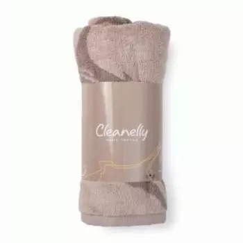 Полотенце махровое Cleanelly Nougat, 50х70 см, для ног, пестротканное, коричневый, хлопок, 650 г/м2