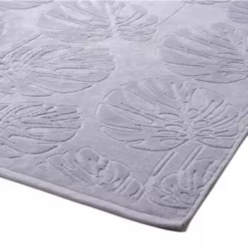 полотенце махровое DМ ЛЮКС Flowerage, размер: 50х80см, гладкокрашенное, серый, 360 г/м2, 100%хл.