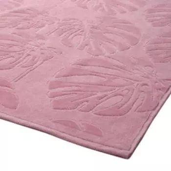 полотенце махровое DМ ЛЮКС Flowerage, размер: 50х80см, гладкокрашенное, розовый, 360 г/м2, 100%хл.