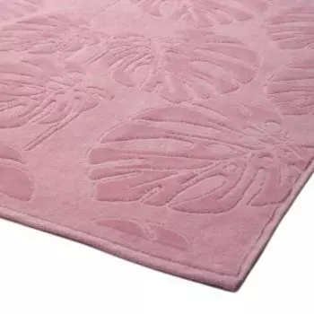 полотенце махровое DМ ЛЮКС Flowerage, размер: 70х120см, гладкокрашенное, розовый, 360 г/м2, 100%хл.