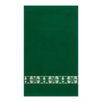 Полотенце махровое DM Люкс Frendly penguins, 30х50 см, хлопок 360г/м2, зеленый