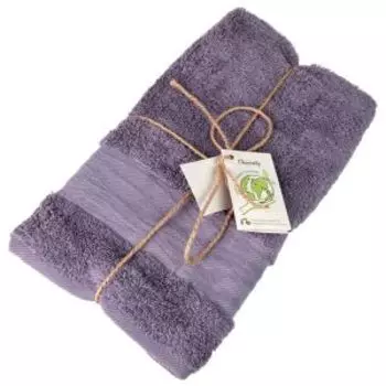 Полотенце махровое Карэ, 50х90 см, серый, хлопок