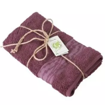 Полотенце махровое Карэ, 50х90 см, шоколад, хлопок