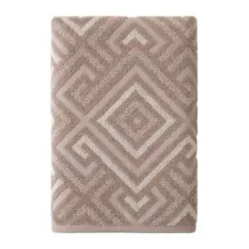 Полотенце махровое Самойловский Текстиль Сиена ромбы, 70х140 см, хлопок 420г/м2, мокко