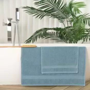 Полотенце махровое Time, 50х80 см, голубой, хлопок