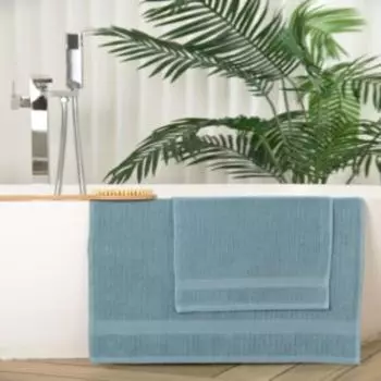 Полотенце махровое Time, 70х130 см, голубой, хлопок