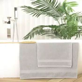 Полотенце махровое Time, 70х130 см, серый, хлопок