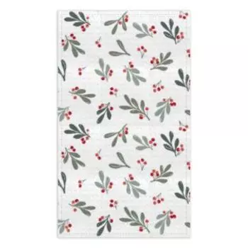 Полотенце вафельное Омела, 35х60 см, хлопок 230 г/м2, шелкография