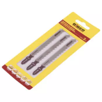 Полотна для электролобзиков чистые, БИБЕР, 74 мм, 3 шт