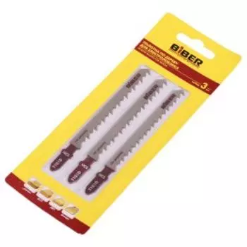 Полотна для электролобзиков чистые, БИБЕР, 74 мм, 3 шт