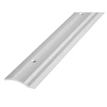 Порог алюминиевый разноуровневый анодированный, 1.8 м, С4, 39.4 мм, серебро