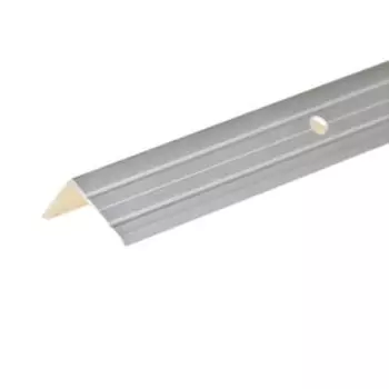 Порог-угол алюминиевый анодированный, 0.9 м, 24х18 мм, серебро