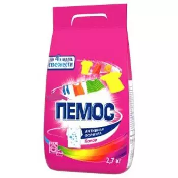 Порошок стиральный Пемос Колор, 2.7 кг, автомат