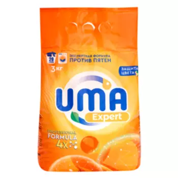 Порошок стиральный UMA Expert против пятен, 3 кг, автомат