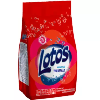 Порошок стиральный универсальный Lotos Universal, 2.4 кг