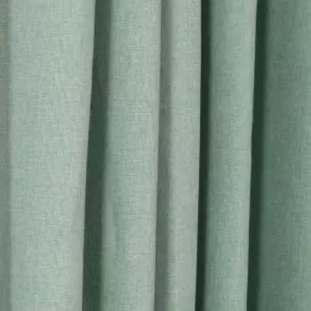 портьера Бархатисный лен, размер: 200х270см, без подгиба, на шторной ленте, ментоловая