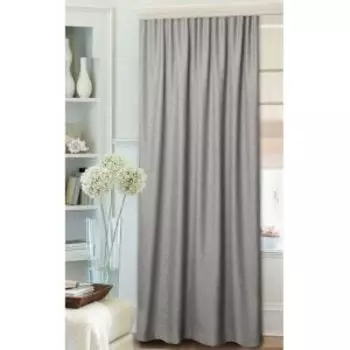 портьера Микроблэкаут, размер: 200х270см, без подгиба, на шторной ленте, серый