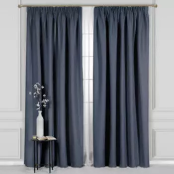 портьера НОКС, размер: 220х270см, цвет: синий, состав: 100% полиэстер, на шторной ленте