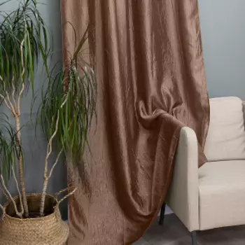 Портьера Witerra Тергалет, 140х260 см, светло-коричневый, на шторной ленте