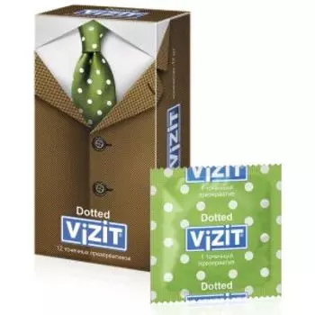 Презервативы Vizit Dotted, 12 шт