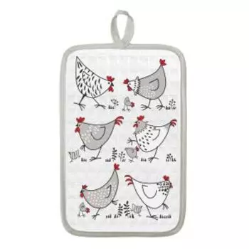 Прихватка Апельсины сканди, 14х22 см, хлопок, шелкография