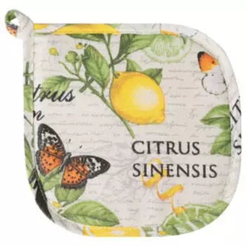 Прихватка Домашний уют, 18х18 см, рогожка, хлопок