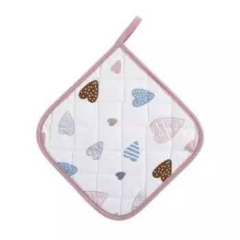 Прихватка FeelingsShop С любовью, 20х20 см, рогожка, хлопок 200г/м2