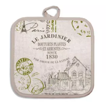 прихватка GRAND STYLE Коттедж , размер: 18х18см, шелкография, 50%хлопок, 50%лён