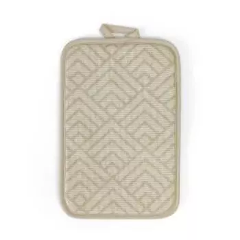 Прихватка Орнамент, 14х22 см, хлопок, бежевый