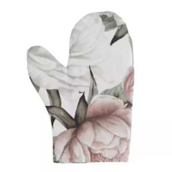 Прихватка-рукавица Этель Пионы, 20х28 см, саржа