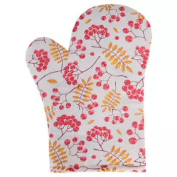 Прихватка-рукавичка малая Хаски Home Рябинка, рогожка, фигурная