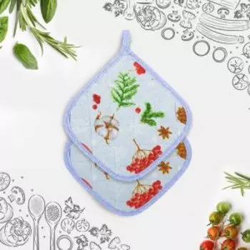 прихватка Волшебство, размер: 18х18см, рогожка, 100% хлопок