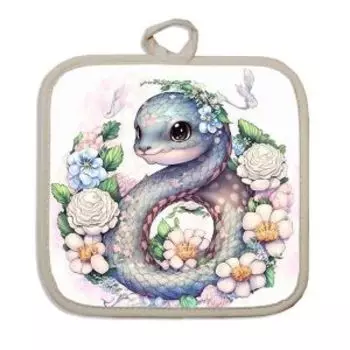 Прихватка Змейка, 17х17 см, полиэстер