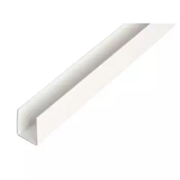 Профиль U-образный Gah Alberts, ПВХ, 10x21x20x1х1000 мм, белый
