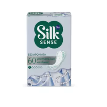 Прокладки ежедневные Ola Silk Sense Light, тонкие, стринг-мультиформ, 60 шт