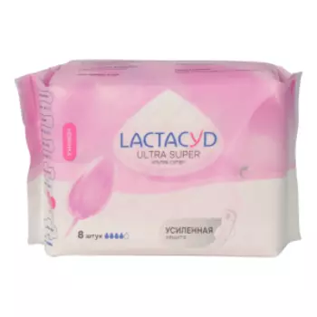 Прокладки гигиенические Lactacyd Ultra Super, 8 шт