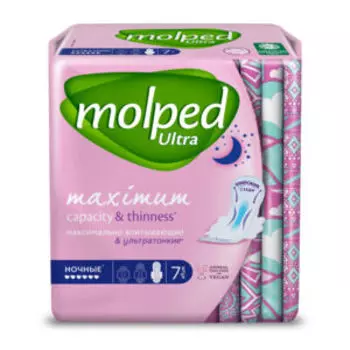 Прокладки гигиенические Molped Ultra ночные, 7 шт