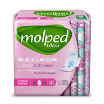 Прокладки гигиенические Molped Ultra супер, 8 шт