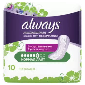 Прокладки урологические Always