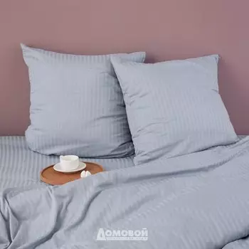 Простыня Домовой, Евро, 220х240 см, страйп-сатин