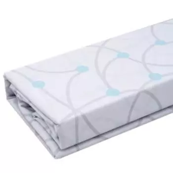 Простыня Домовой на резинке, 180х200 см, поплин, точки